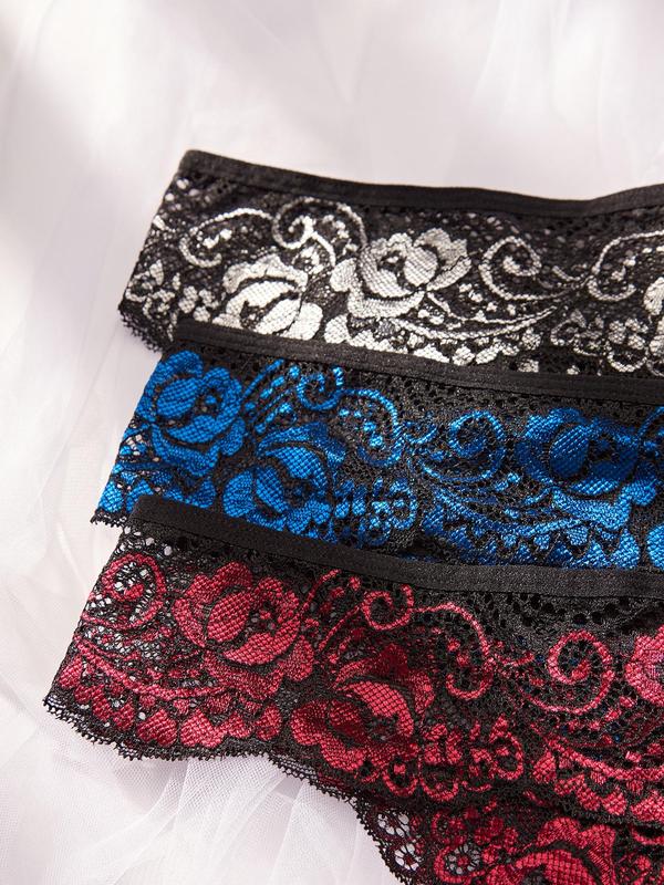 Women's Lace Panty, Soft Comfy Breathable Knicker for Daily Wear, Underwear for All Seasons